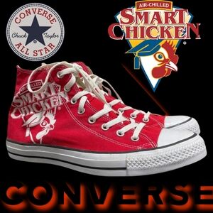 ⭐️Sz11 RARE Converse Red Smart Chicken High-Top Sneakers